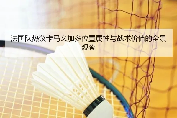 法国队热议卡马文加多位置属性与战术价值的全景观察